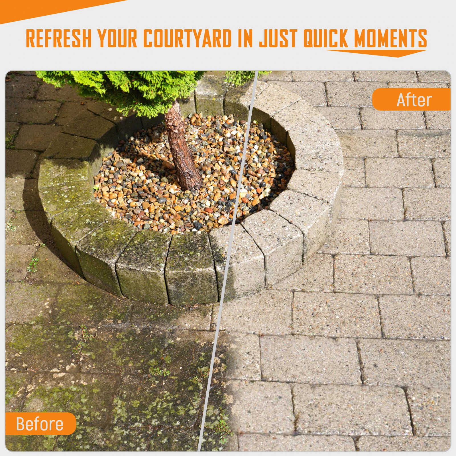 Lavadora a presión eléctrica 5000PSIMax 3.5GPM Lavadora a presión con manguera de 20 pies Cable de alimentación de 16,3 pies, hace perfecto para limpiar Ca - Imagen 2