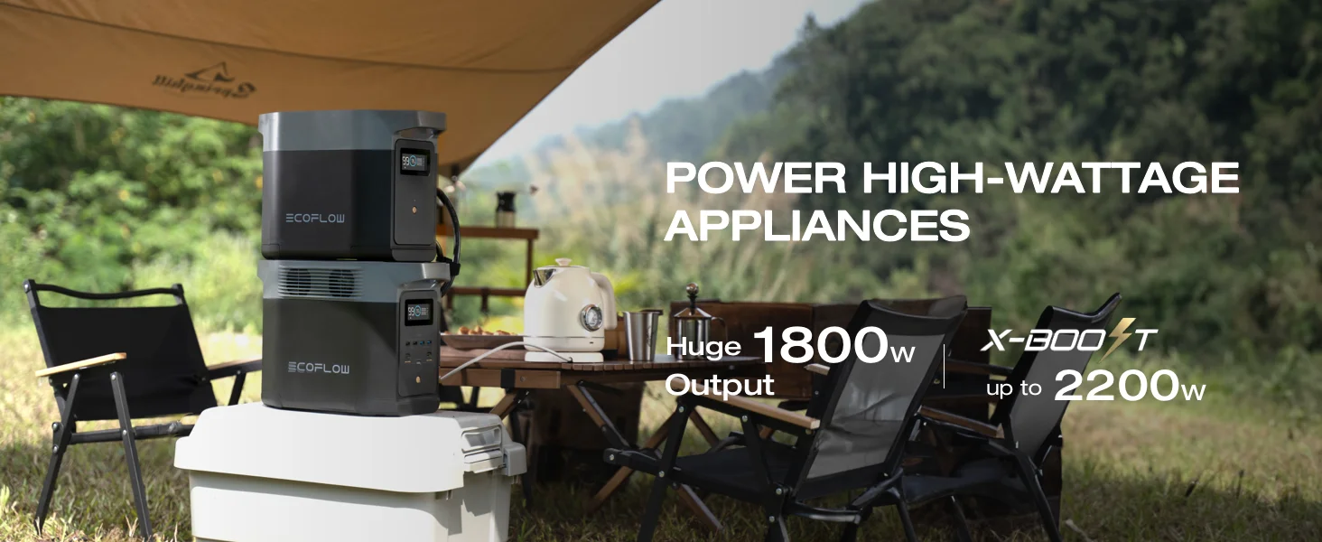 ECOFLOW Central eléctrica portátil DELTA 2, batería LiFePO4 (LFP) de 950Wh/1024Wh, salida USB-C de 1800W CA/100W, generador solar ECOFLOW Central eléctrica portátil DELTA 2, batería LiFePO4 (LFP) de 950Wh/1024Wh, salida USB-C de 1800W CA/100W, generador solar