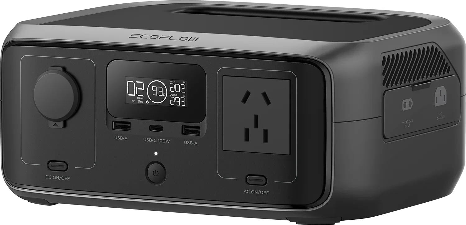 EcoFlow RIVER 3 estación de energía portátil controlador MPPT onda sinusoidal pura UE 300W/600W batería externa linterna Solar Coche - Imagen 5