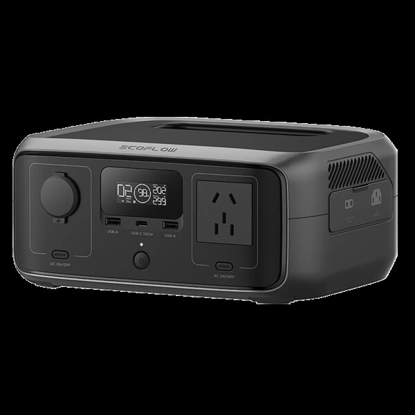 EcoFlow RIVER 3 estación de energía portátil controlador MPPT onda sinusoidal pura UE 300W/600W batería externa linterna Solar Coche