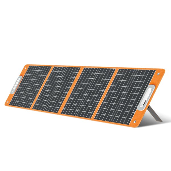 Panel Solar Plegable Flashfish 18V 100W – Cargador Solar Portátil con Salida DC para Estación de Energía