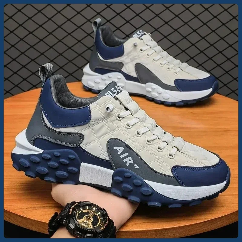 2025 nuevos zapatos casuales para hombres, zapatos para hombres, zapatillas de deporte con plataforma para hombres de talla grande 43 44, zapatos populares masculinos
