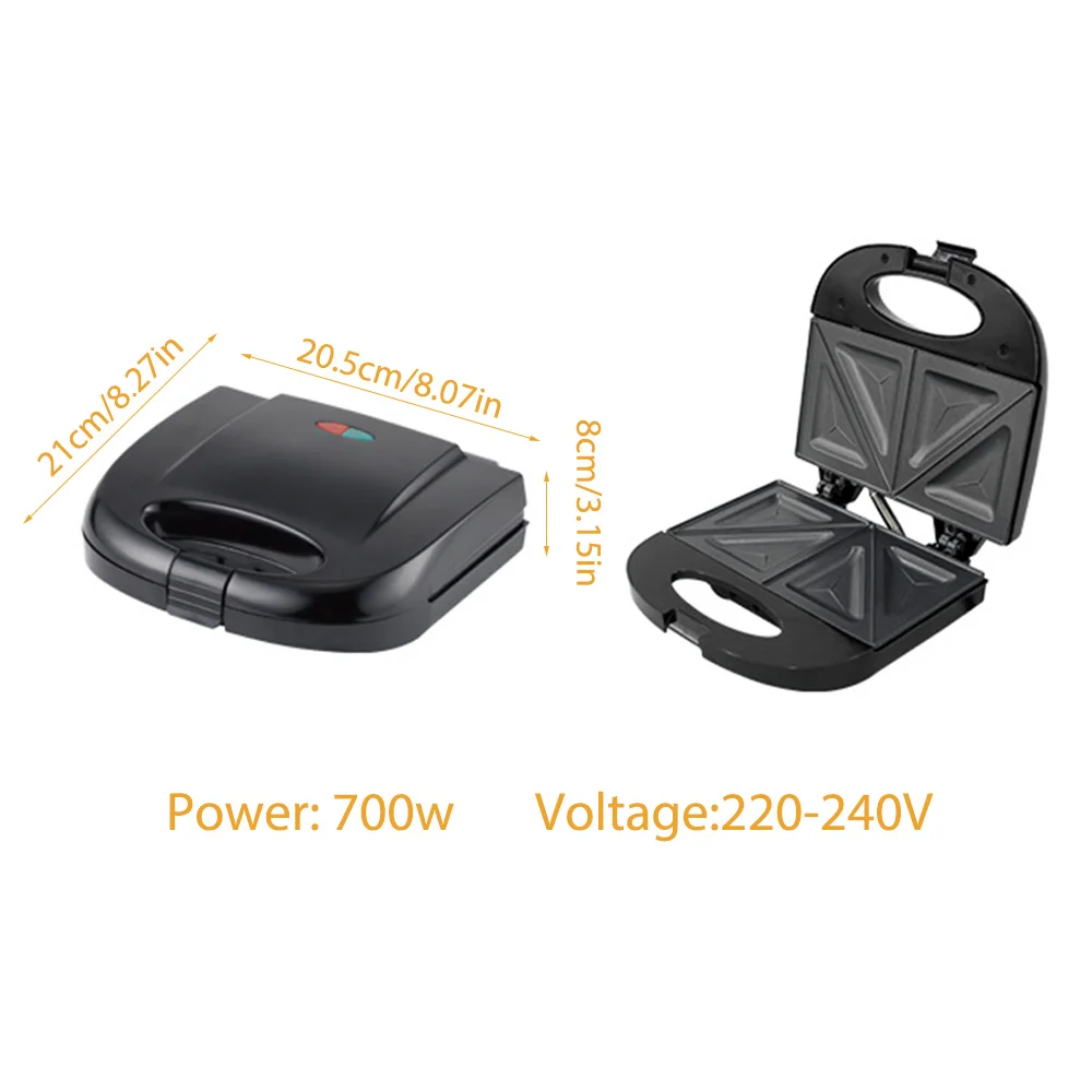 Máquina para hacer gofres eléctrica profesional, electrodomésticos de cocina, máquina para hacer gofres multifunción para desayuno, sartén de hierro antiadherente