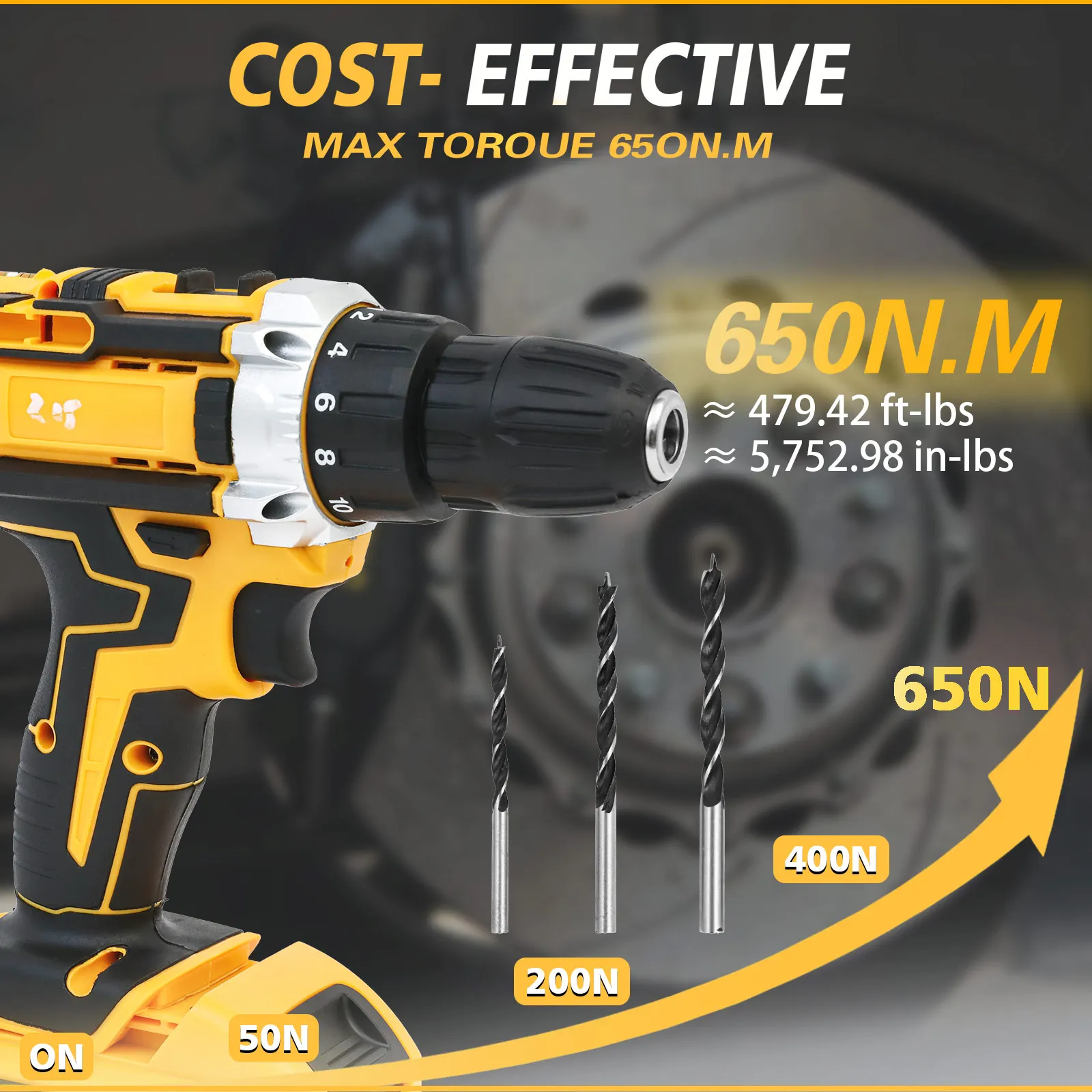 Kit de herramientas de taladro de impacto de 21V, destornillador eléctrico inalámbrico sin escobillas, 45n.m, 120 Uds. Con brocas, 2 baterías de iones de litio de 1,5 Ah Kit de herramientas de taladro de impacto de 21V, destornillador eléctrico inalámbrico sin escobillas, 45n.m, 120 Uds. Con brocas, 2 baterías de iones de litio de 1,5 Ah