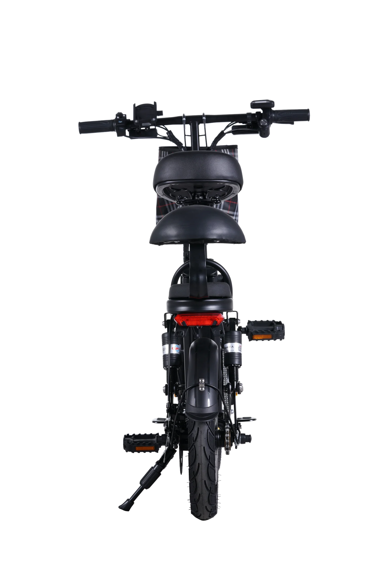 Bicicleta eléctrica 20 MPH 48V 15Ah batería extraíble bicicleta eléctrica plegable para adultos bicicleta eléctrica plegable de 14 pulgadas absorción de múltiples golpes - Imagen 4