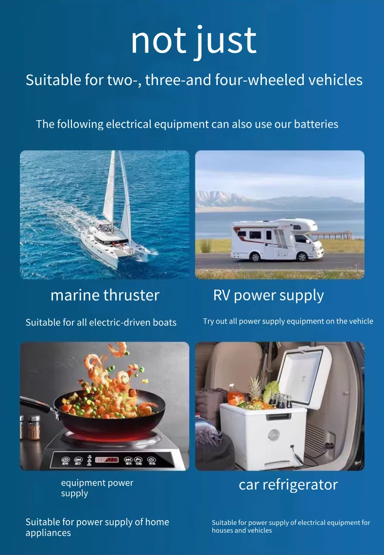 GLT 72V 35AH 55AH 80AH 120AH Lifepo4 batería de iones almacenamiento de energía BMS 750W-7000W motocicleta coche eléctrico carretilla elevadora eléctrica - Imagen 5