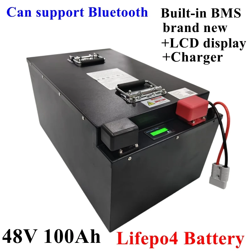 XH lithium 48v 100AH lifepo4 battery with BMS for tricycle golf cart inverter Solar energy storage scooter +58.4V 10A charger XH lithium 48v 100AH lifepo4 battery with BMS for tricycle golf cart inverter Solar energy storage scooter +58.4V 10A charger