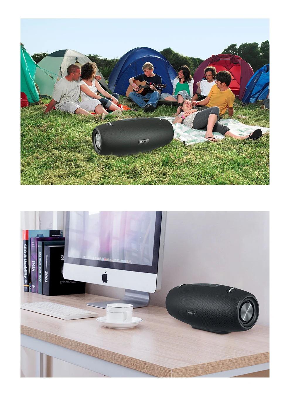ZEALOT-S67 Altavoz Bluetooth portátil de 60W altavoz para Fiesta al aire libre altavoz grande excelente rendimiento de graves altavoz de alta fidelidad