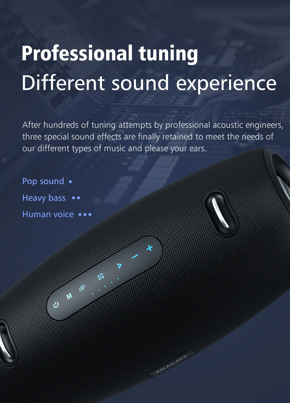 ZEALOT-S67 Altavoz Bluetooth portátil de 60W altavoz para Fiesta al aire libre altavoz grande excelente rendimiento de graves altavoz de alta fidelidad