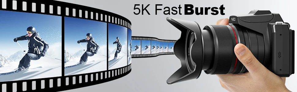 Cámaras digitales NBD 5K para fotografía Cámara con zoom óptico 16X con control WiFi y aplicación, cámara Vlogging con 180 ° Pantalla abatible Cámaras digitales NBD 5K para fotografía Cámara con zoom óptico 16X con control WiFi y aplicación, cámara Vlogging con 180 ° Pantalla abatible
