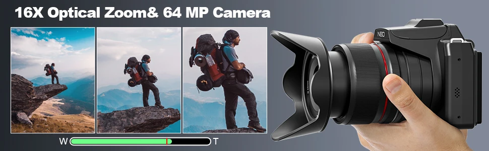 Cámaras digitales NBD 5K para fotografía Cámara con zoom óptico 16X con control WiFi y aplicación, cámara Vlogging con 180 ° Pantalla abatible Cámaras digitales NBD 5K para fotografía Cámara con zoom óptico 16X con control WiFi y aplicación, cámara Vlogging con 180 ° Pantalla abatible