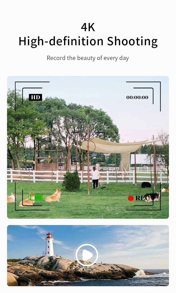 Cámara Digital 4K para viajes, cámara Selfie, 50 megapíxeles, fotografía con Zoom HD, pantalla de 2,4 pulgadas, nivel de entrada, Mini cámara Retro para Campus para niños