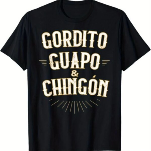 Chubby, guapo y impresionante, divertidas camisetas mexicanas, pantalón corto informal Unisex de manga corta con cuello redondo, Camiseta de algodón de alta calidad Unisex 2025