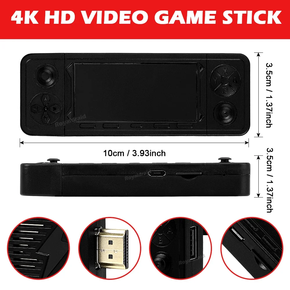 128G 256G X9 PRO GameStick 4KHD TV Video Game Consol 3D Games For PSP/PS1/N64/NDS 40+Simulators Retro Games Dual 2.4G Controller 128G 256G X9 PRO GameStick 4KHD TV Video Game Consol 3D Games For PSP/PS1/N64/NDS 40+Simulators Retro Games Dual 2.4G Controller