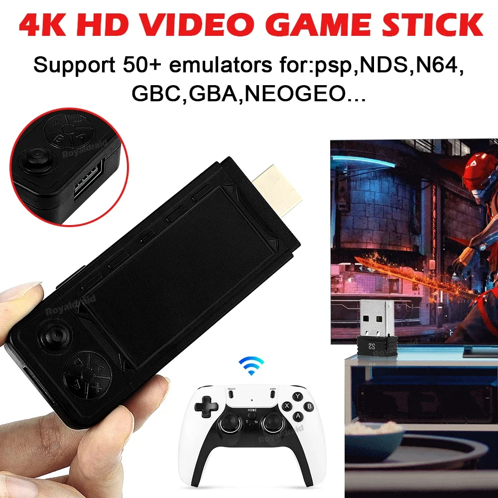 128G 256G X9 PRO GameStick 4KHD TV Video Game Consol 3D Games For PSP/PS1/N64/NDS 40+Simulators Retro Games Dual 2.4G Controller 128G 256G X9 PRO GameStick 4KHD TV Video Game Consol 3D Games For PSP/PS1/N64/NDS 40+Simulators Retro Games Dual 2.4G Controller