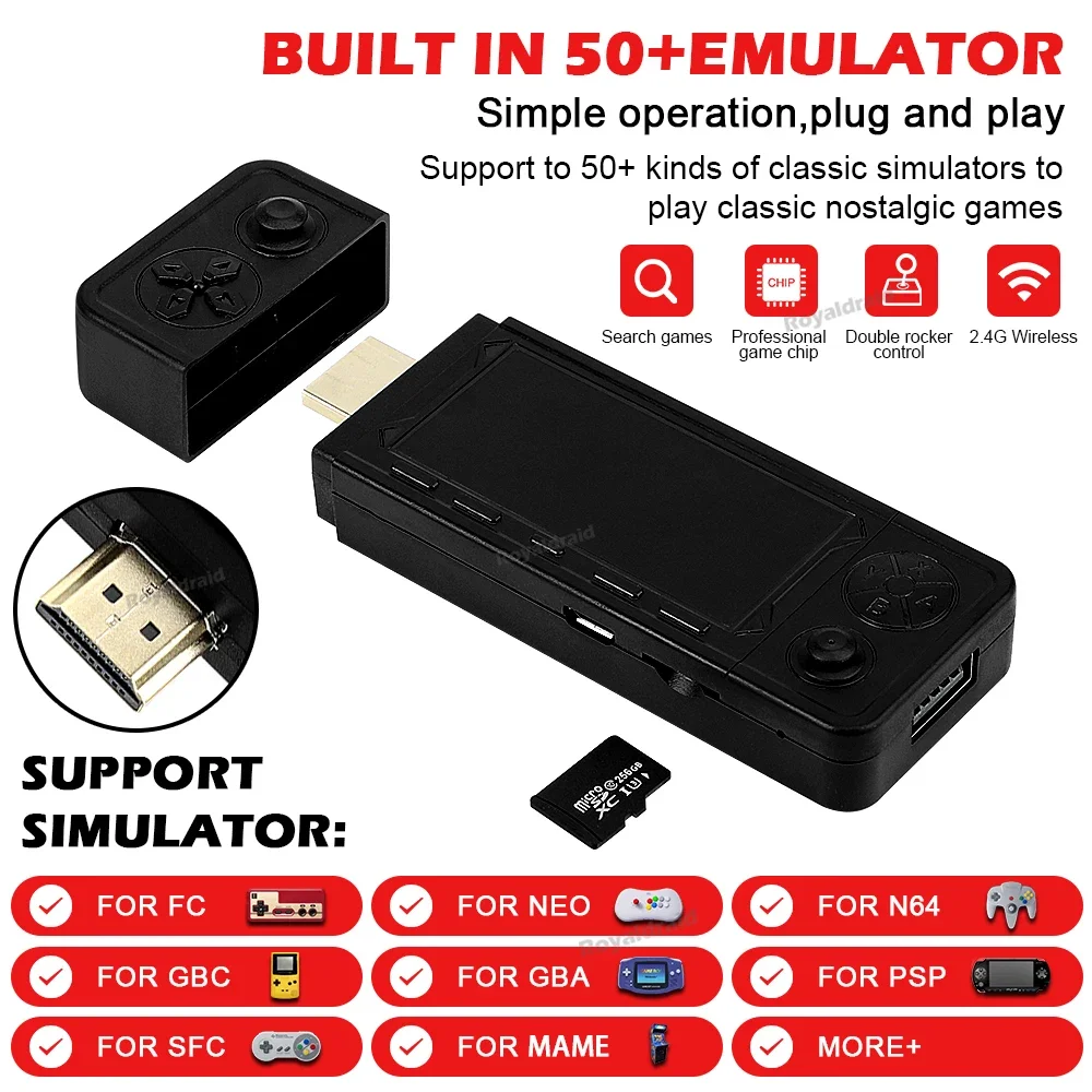 128G 256G X9 PRO GameStick 4KHD TV Video Game Consol 3D Games For PSP/PS1/N64/NDS 40+Simulators Retro Games Dual 2.4G Controller 128G 256G X9 PRO GameStick 4KHD TV Video Game Consol 3D Games For PSP/PS1/N64/NDS 40+Simulators Retro Games Dual 2.4G Controller