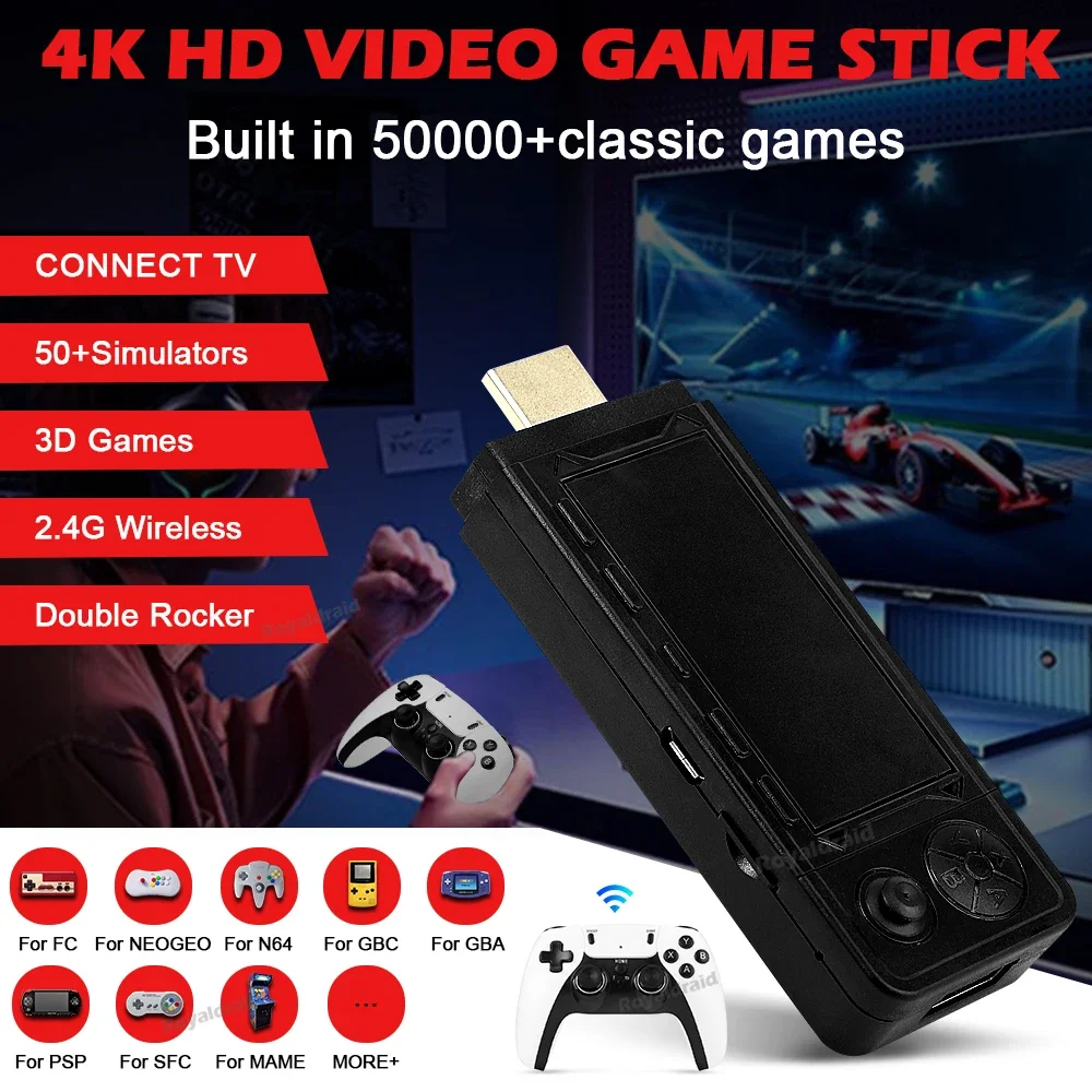 128G 256G X9 PRO GameStick 4KHD TV Video Game Consol 3D Games For PSP/PS1/N64/NDS 40+Simulators Retro Games Dual 2.4G Controller 128G 256G X9 PRO GameStick 4KHD TV Video Game Consol 3D Games For PSP/PS1/N64/NDS 40+Simulators Retro Games Dual 2.4G Controller