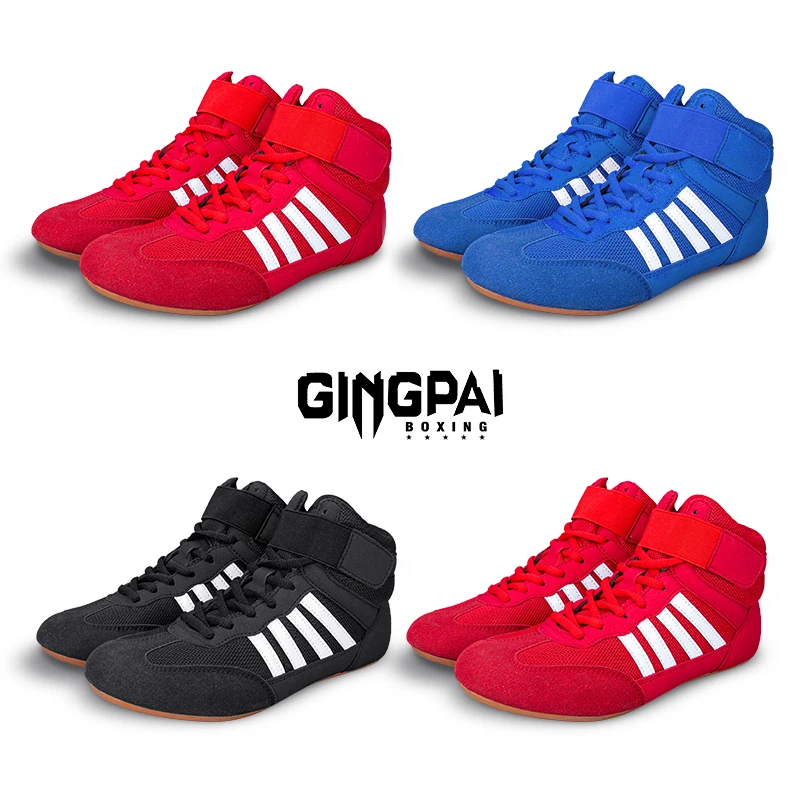 GINGPAI, zapatos de entrenamiento de lucha para hombres y mujeres, zapatos de boxeo para Fitness, zapatos de boxeo transpirables de malla, zapatos de lucha de alta calidad para hombres GINGPAI, zapatos de entrenamiento de lucha para hombres y mujeres, zapatos de boxeo para Fitness, zapatos de boxeo transpirables de malla, zapatos de lucha de alta calidad para hombres