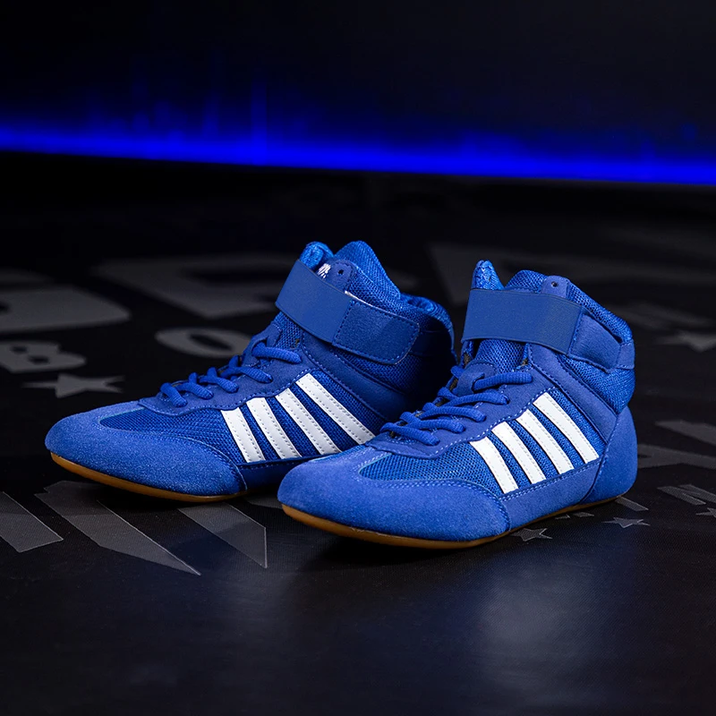 GINGPAI, zapatos de entrenamiento de lucha para hombres y mujeres, zapatos de boxeo para Fitness, zapatos de boxeo transpirables de malla, zapatos de lucha de alta calidad para hombres - Imagen 3