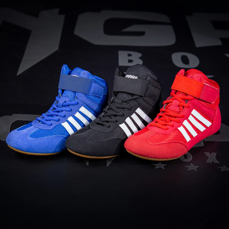 GINGPAI, zapatos de entrenamiento de lucha para hombres y mujeres, zapatos de boxeo para Fitness, zapatos de boxeo transpirables de malla, zapatos de lucha de alta calidad para hombres GINGPAI, zapatos de entrenamiento de lucha para hombres y mujeres, zapatos de boxeo para Fitness, zapatos de boxeo transpirables de malla, zapatos de lucha de alta calidad para hombres