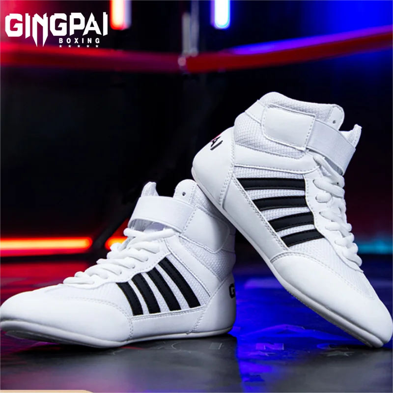 GINGPAI, zapatos de entrenamiento de lucha para hombres y mujeres, zapatos de boxeo para Fitness, zapatos de boxeo transpirables de malla, zapatos de lucha de alta calidad para hombres GINGPAI, zapatos de entrenamiento de lucha para hombres y mujeres, zapatos de boxeo para Fitness, zapatos de boxeo transpirables de malla, zapatos de lucha de alta calidad para hombres