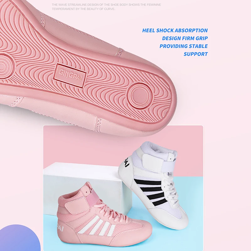 GINGPAI, zapatos de entrenamiento de lucha para hombres y mujeres, zapatos de boxeo para Fitness, zapatos de boxeo transpirables de malla, zapatos de lucha de alta calidad para hombres GINGPAI, zapatos de entrenamiento de lucha para hombres y mujeres, zapatos de boxeo para Fitness, zapatos de boxeo transpirables de malla, zapatos de lucha de alta calidad para hombres