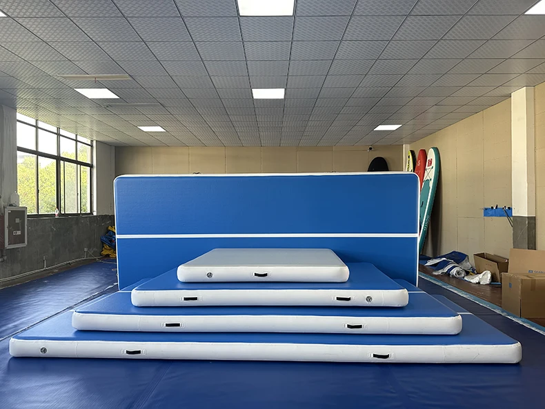 Colchoneta inflable Air Track para gimnasia/comer/entrenamiento en casa, PVC de punto caído, 10/20 cm de grosor, varios tamaños