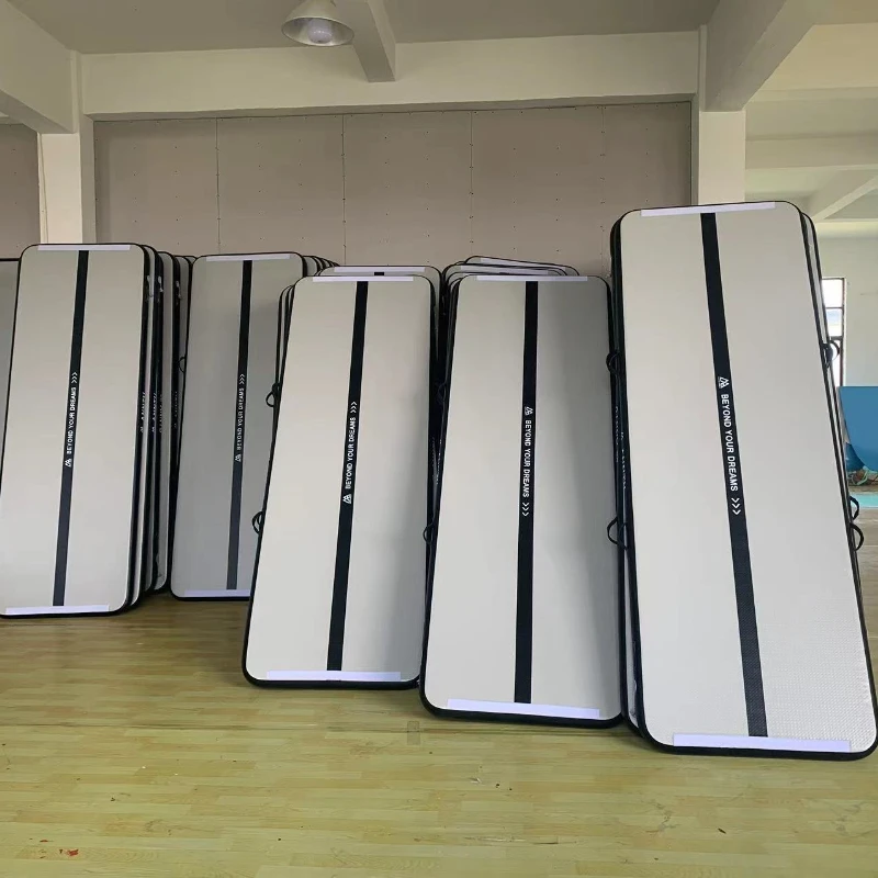 Colchoneta inflable Air Track para gimnasia/comer/entrenamiento en casa, PVC de punto caído, 10/20 cm de grosor, varios tamaños