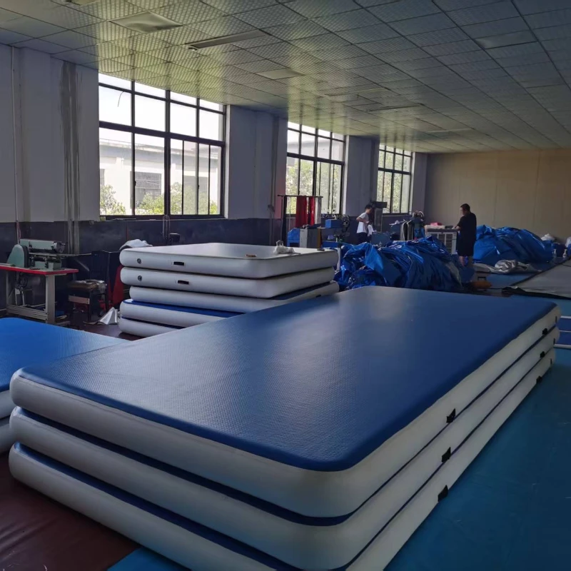 Colchoneta inflable Air Track para gimnasia/comer/entrenamiento en casa, PVC de punto caído, 10/20 cm de grosor, varios tamaños