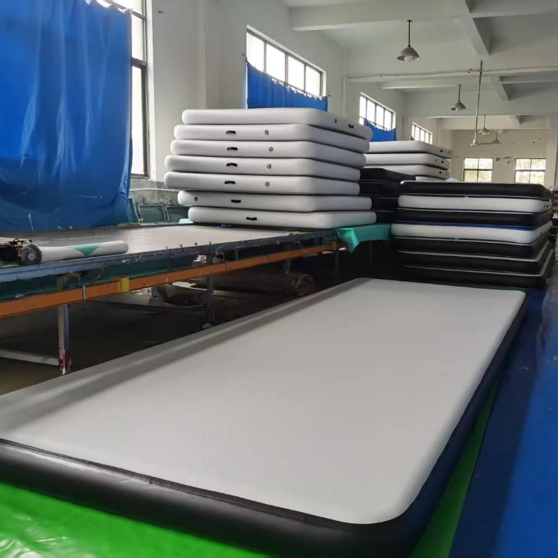 Colchoneta inflable Air Track para gimnasia/comer/entrenamiento en casa, PVC de punto caído, 10/20 cm de grosor, varios tamaños