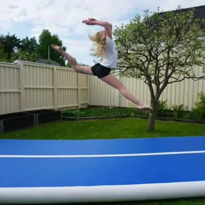 Colchoneta inflable Air Track para gimnasia/comer/entrenamiento en casa, PVC de punto caído, 10/20 cm de grosor, varios tamaños