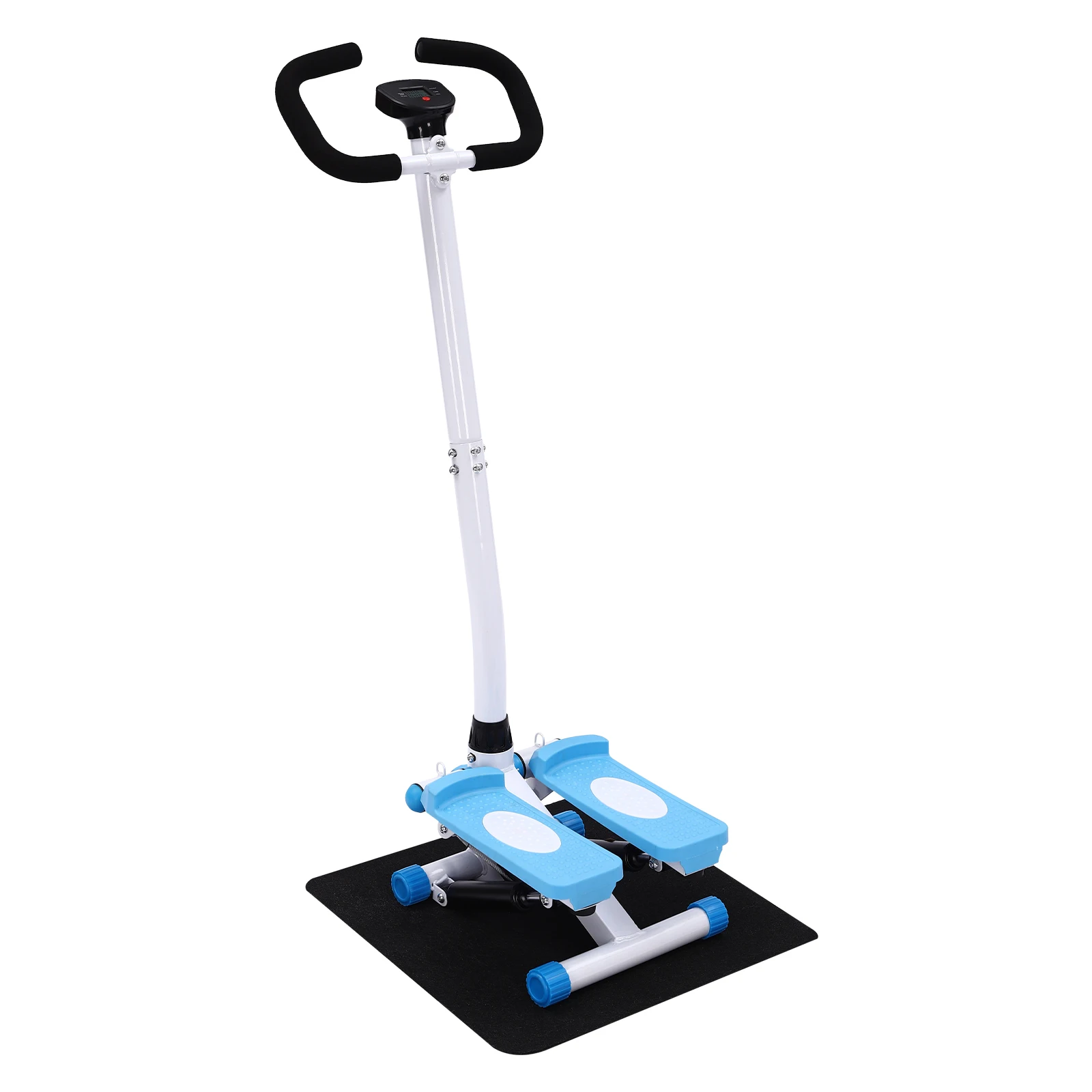 Máquina paso a paso para ejercicio, máquina paso a paso para Fitness con manillares, ajusta la altura del movimiento a través del perilla Máquina paso a paso para ejercicio, máquina paso a paso para Fitness con manillares, ajusta la altura del movimiento a través del perilla