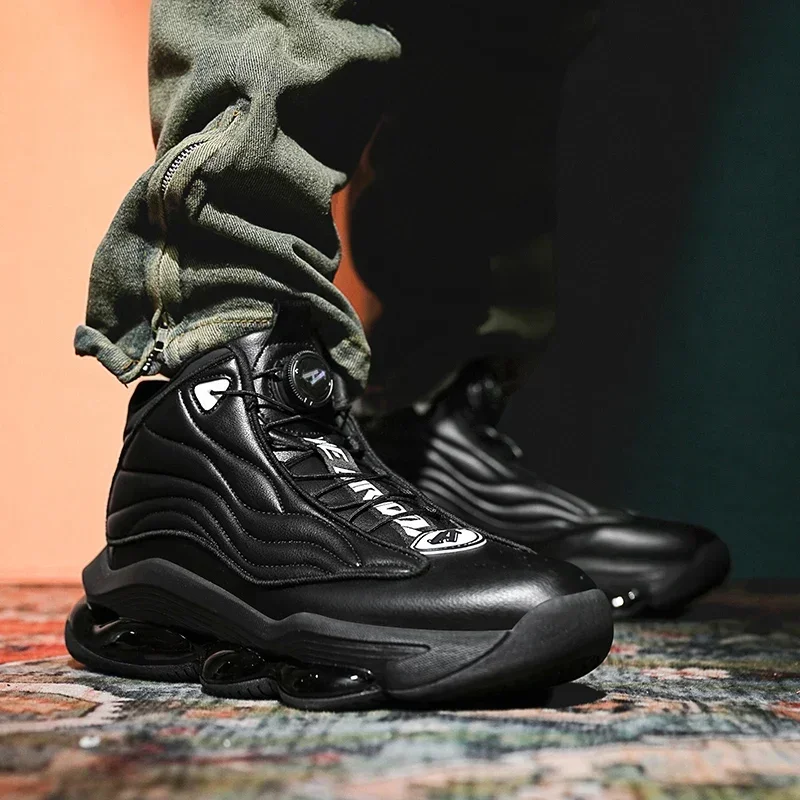 Zapatillas de baloncesto de alta calidad para hombre, zapatillas deportivas de calle a la moda, zapatillas de entrenamiento de baloncesto con amortiguación de aire Zapatillas de baloncesto de alta calidad para hombre, zapatillas deportivas de calle a la moda, zapatillas de entrenamiento de baloncesto con amortiguación de aire