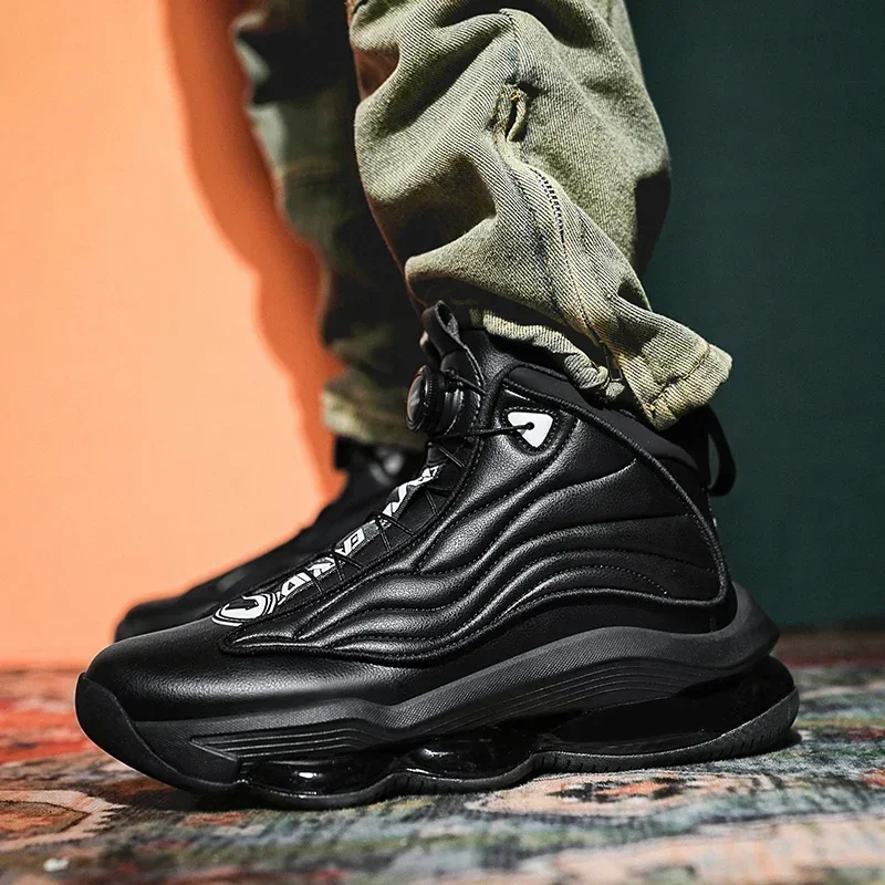 Zapatillas de baloncesto de alta calidad para hombre, zapatillas deportivas de calle a la moda, zapatillas de entrenamiento de baloncesto con amortiguación de aire - Imagen 6