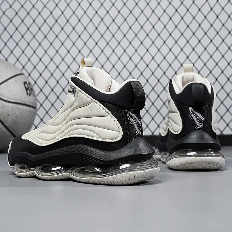 Zapatillas de baloncesto de alta calidad para hombre, zapatillas deportivas de calle a la moda, zapatillas de entrenamiento de baloncesto con amortiguación de aire Zapatillas de baloncesto de alta calidad para hombre, zapatillas deportivas de calle a la moda, zapatillas de entrenamiento de baloncesto con amortiguación de aire
