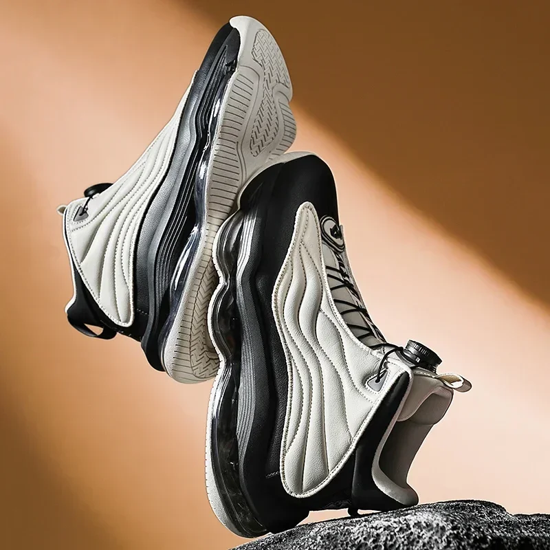 Zapatillas de baloncesto de alta calidad para hombre, zapatillas deportivas de calle a la moda, zapatillas de entrenamiento de baloncesto con amortiguación de aire Zapatillas de baloncesto de alta calidad para hombre, zapatillas deportivas de calle a la moda, zapatillas de entrenamiento de baloncesto con amortiguación de aire