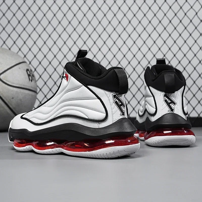 Zapatillas de baloncesto de alta calidad para hombre, zapatillas deportivas de calle a la moda, zapatillas de entrenamiento de baloncesto con amortiguación de aire Zapatillas de baloncesto de alta calidad para hombre, zapatillas deportivas de calle a la moda, zapatillas de entrenamiento de baloncesto con amortiguación de aire