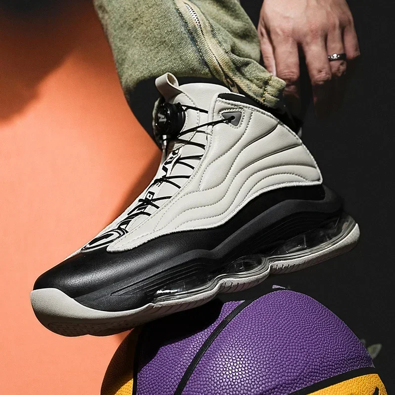 Zapatillas de baloncesto de alta calidad para hombre, zapatillas deportivas de calle a la moda, zapatillas de entrenamiento de baloncesto con amortiguación de aire - Imagen 5
