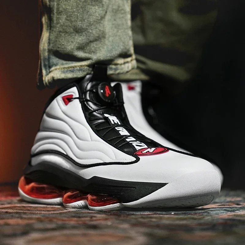 Zapatillas de baloncesto de alta calidad para hombre, zapatillas deportivas de calle a la moda, zapatillas de entrenamiento de baloncesto con amortiguación de aire Zapatillas de baloncesto de alta calidad para hombre, zapatillas deportivas de calle a la moda, zapatillas de entrenamiento de baloncesto con amortiguación de aire