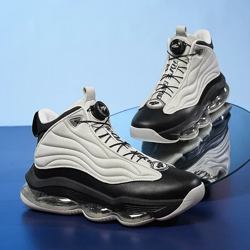 Zapatillas de baloncesto de alta calidad para hombre, zapatillas deportivas de calle a la moda, zapatillas de entrenamiento de baloncesto con amortiguación de aire Zapatillas de baloncesto de alta calidad para hombre, zapatillas deportivas de calle a la moda, zapatillas de entrenamiento de baloncesto con amortiguación de aire