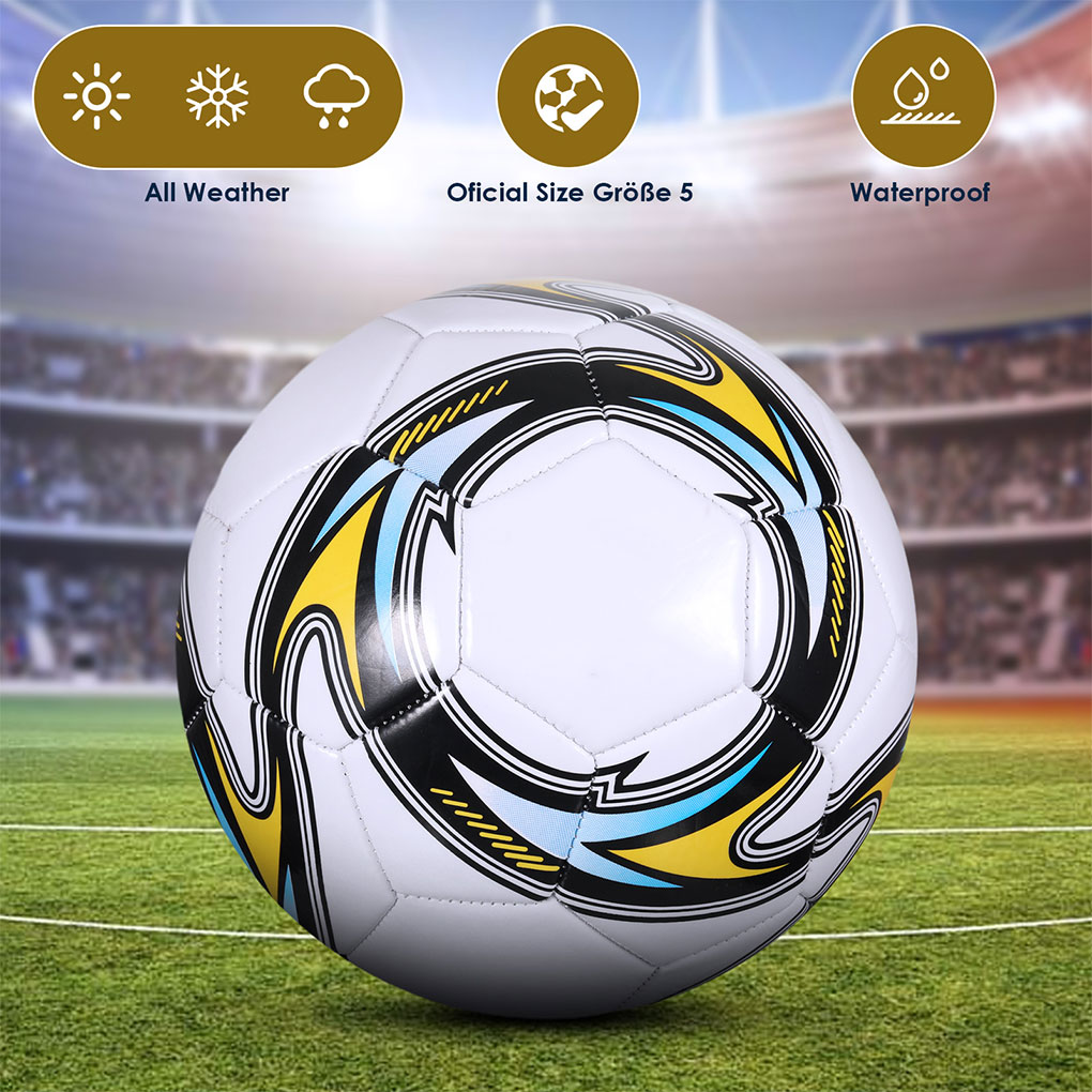 World Football Soccer Balls Official Size5 Machine Sewing PVC Seamless Wearproof Anti-slip Outdoor Match Game Football Training World Football Soccer Balls Official Size5 Machine Sewing PVC Seamless Wearproof Anti-slip Outdoor Match Game Football Training