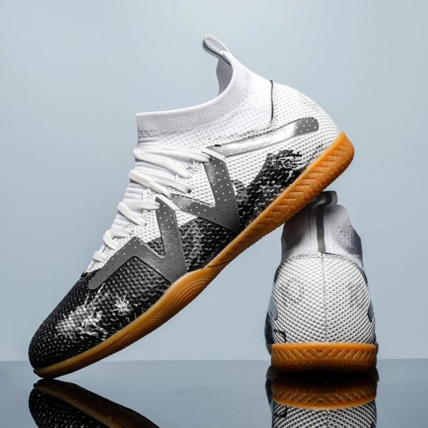 Zapatos de fútbol profesionales de fondo plano para interiores para hombres, zapatos de entrenamiento cómodos y duraderos para adultos, zapatos de fútbol antideslizantes para adolescentes