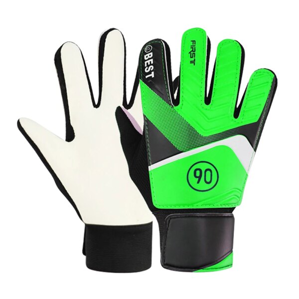 Guantes de portero para niños, guantes de portero de látex para portero de fútbol, guantes de entrenamiento antideslizantes, guantes de portero de fútbol