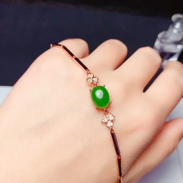 Pulsera de Jade Verde Natural