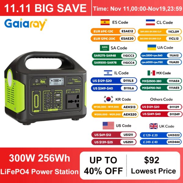 Estación Eléctrica Portátil Económica