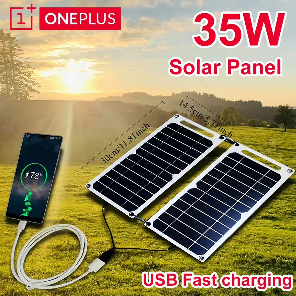 OnePlus-panel Solar de 35W con USB.