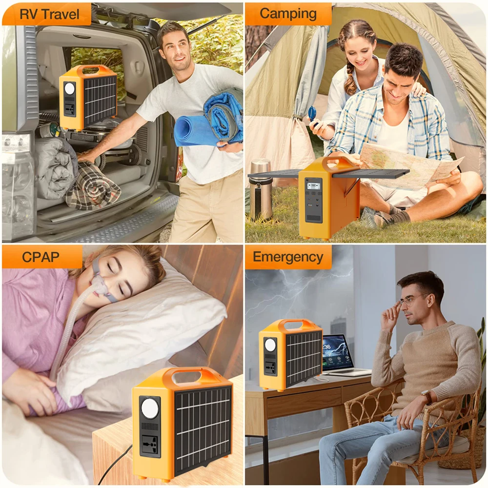 Estación de energía portátil jsdsolar, generador Solar de 100W, salida AC 220V 110V LiFePO4, Banco de energía UPS, planta de energía para acampar al aire libre - Imagen 6