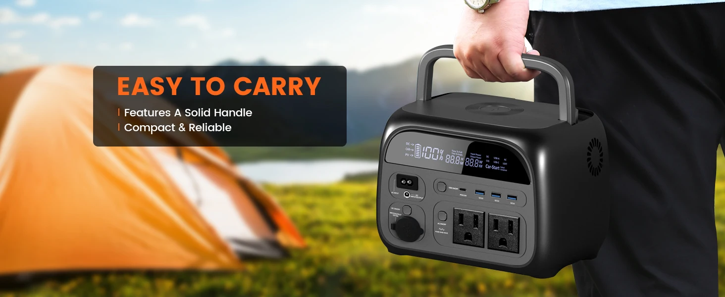 CTOLITY AP400 500W generador Solar estación de energía portátil 100W ETFE cargador de Panel Solar banco de energía para Camping emergencia Lifepo4