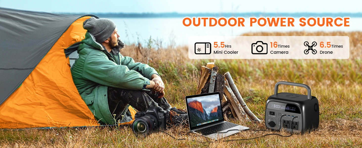 CTOLITY AP400 500W generador Solar estación de energía portátil 100W ETFE cargador de Panel Solar banco de energía para Camping emergencia Lifepo4