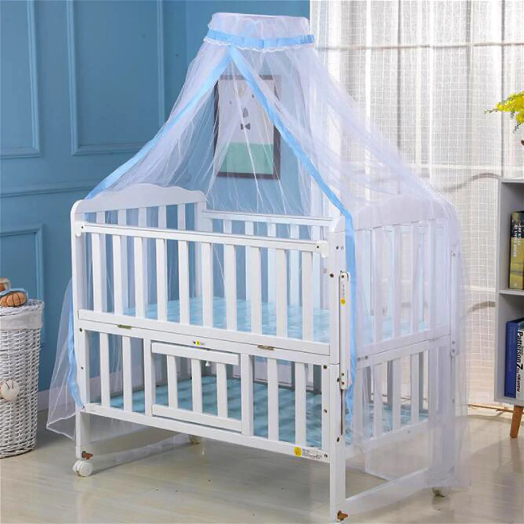 Mosquitera de verano para bebé, cúpula de malla, cortina para dormitorio, redes para recién nacidos, dosel portátil plegable, suministro de cama para niños, tienda repelente